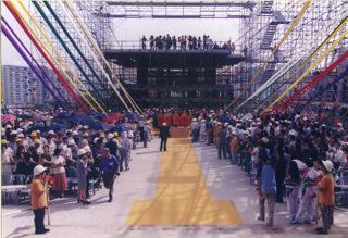志蓮佛寺重建大雄殿圓頂灑淨儀式 (1997年8月14日)